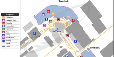 Карта на неапол аеродромски терминал