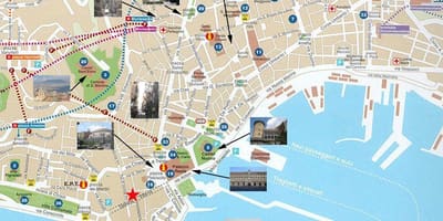 Карта на неапол порта