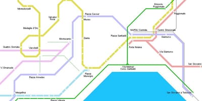 Карта на неапол трамвај 
