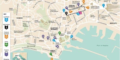 Карта на неапол шпански квартал