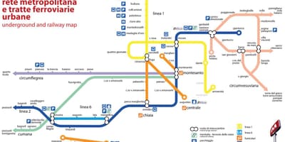 Карта на неапол funicular